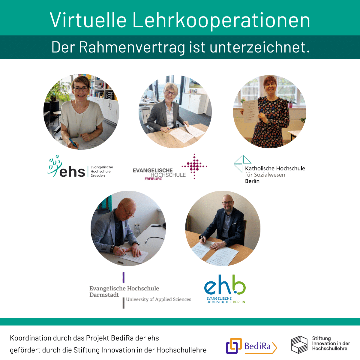 5 Hochschulen unterzeichnen virtuelle Lehrkooperation BediRa